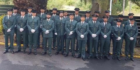 Guardias Civiles en prácticas en Ourense