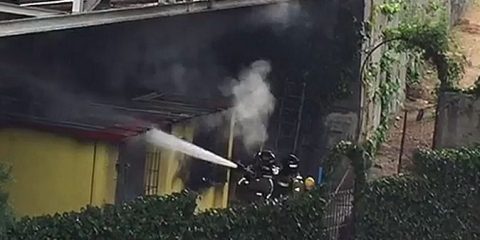 Incendio chabola en Puente Novísimo