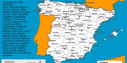 Mapa de las provincias de España