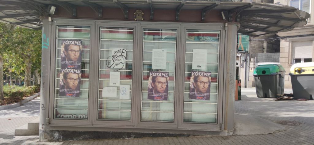 Los carteles de la Calle Concejo que sospechamos no van a gustar al PP ourensano 2 Alberto Núñez Feijóo pide el voto