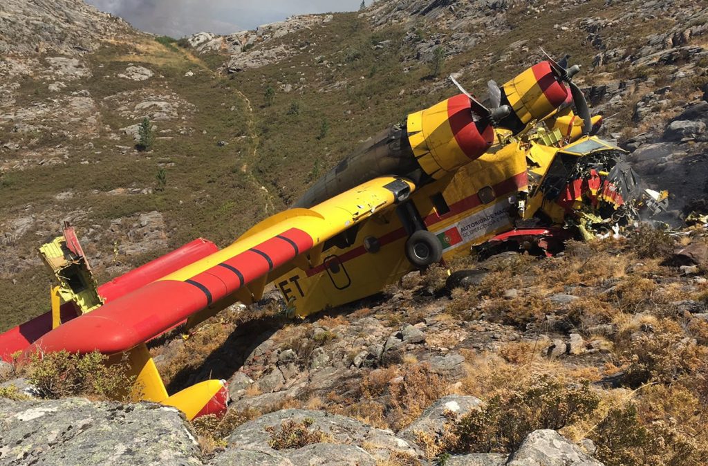 Accidente avión en incendio del Xurés