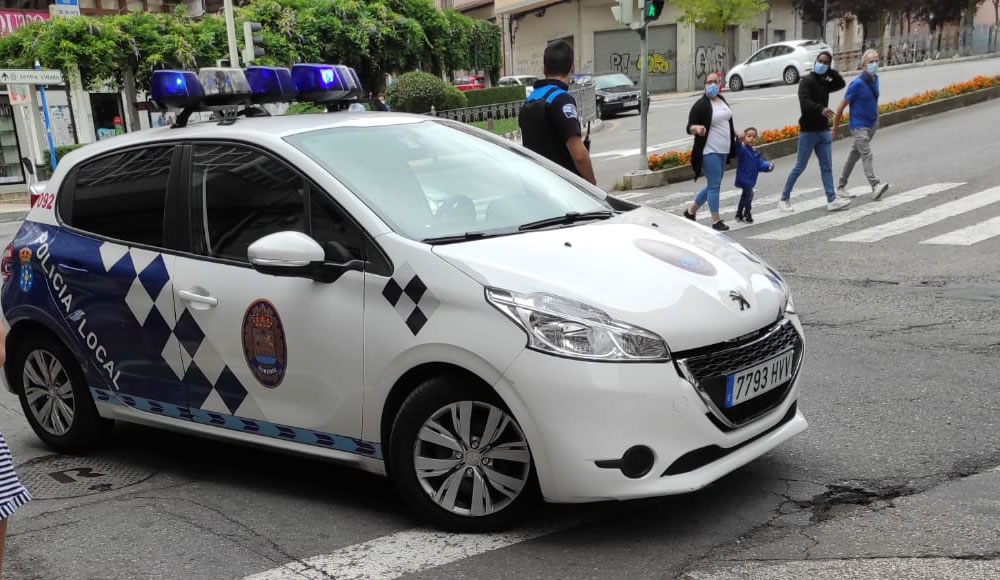 Coche de la Policía Local de Ourense