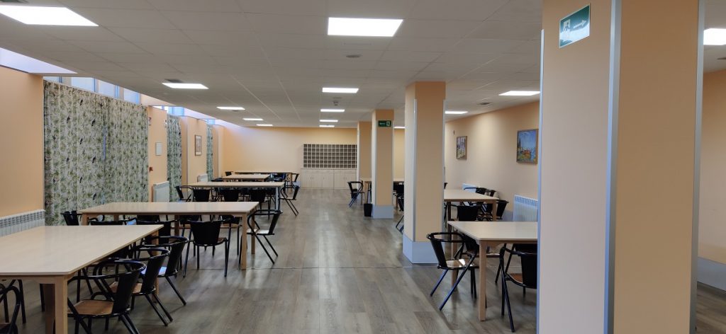 Visitamos la Residencia de Discapacidad Nuestra Señora de Los Milagros 2 Comedor