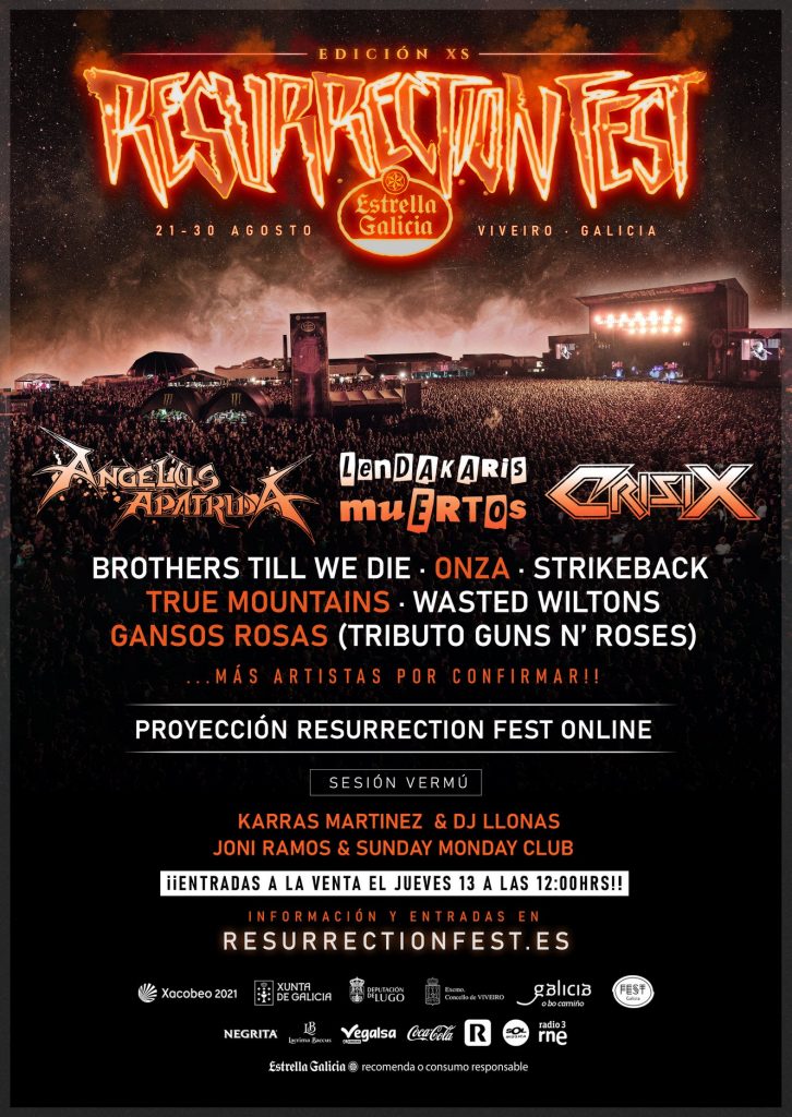 El Resurrection Fest 2020 se celebrará con un formato adaptado a la situación actual del 21 al 30 de agosto 1 Resurrection Fest