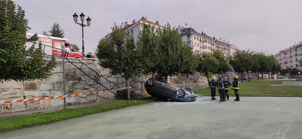 Accidente parque de A Liberdade en A Valenzá