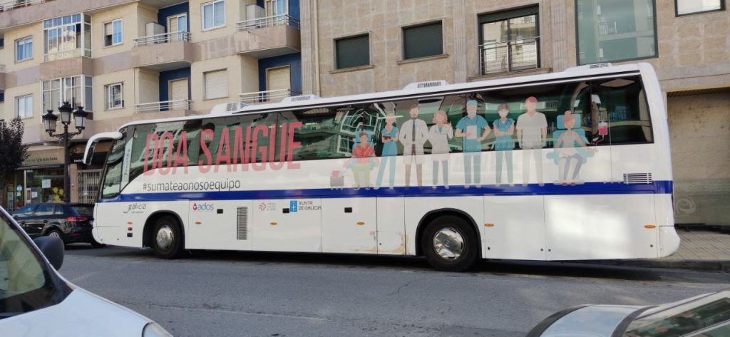 Autobús donar sangre