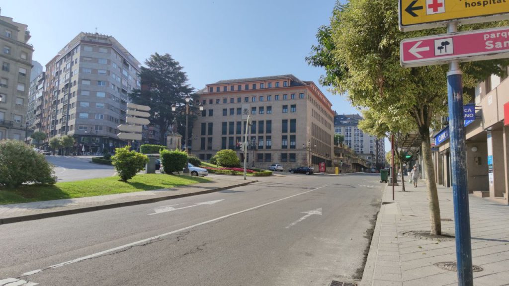 Sanidad amplía las restricciones a más calles de Ourense 1 Palacio de justicia y calle Progreso
