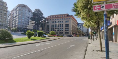 Palacio de justicia y calle Progreso