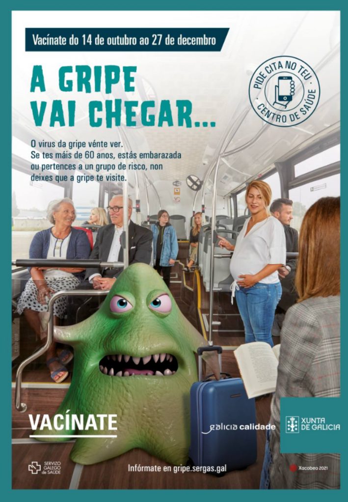 La campaña de vacunación de la gripe arranca en Ourense el próximo 13 de octubre 1 A gripe vai chegar