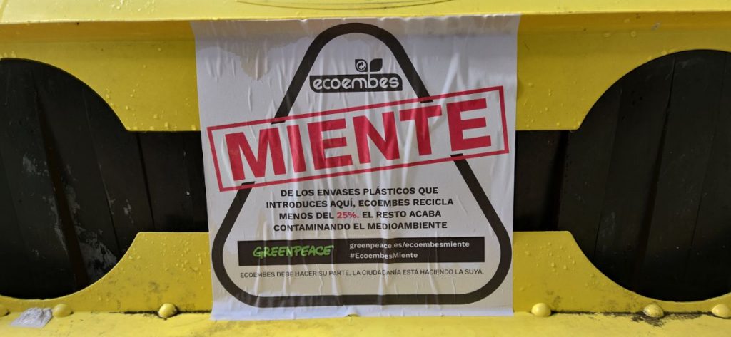 Ecoembes miente Greenpeace