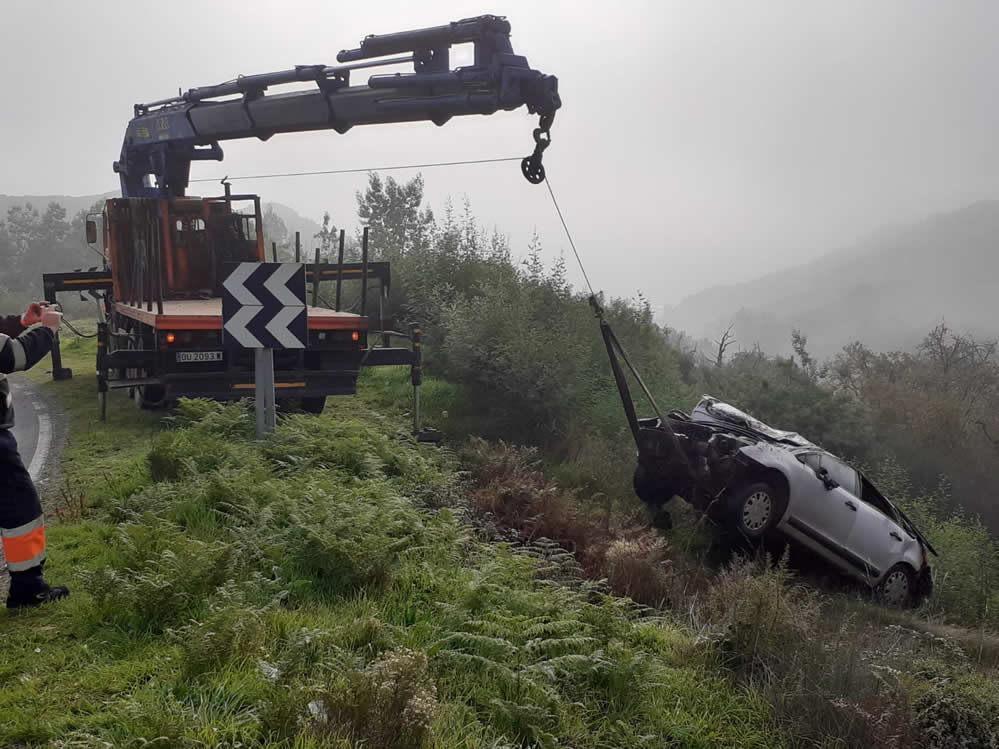 Coche recogido por grúa