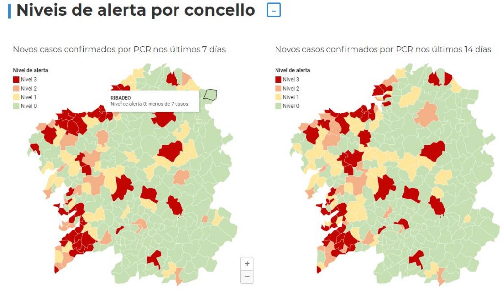 Ourense sale de la zona roja y pasa a nivel 2 por coronavirus 1 Niveles de alerta por concellos