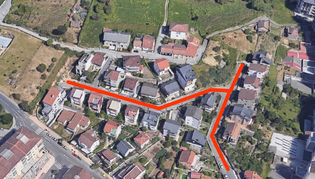 Cortes de tráfico por obras la semana que viene en San Francisco y A Carballeira 1 Obras en A Carballeira