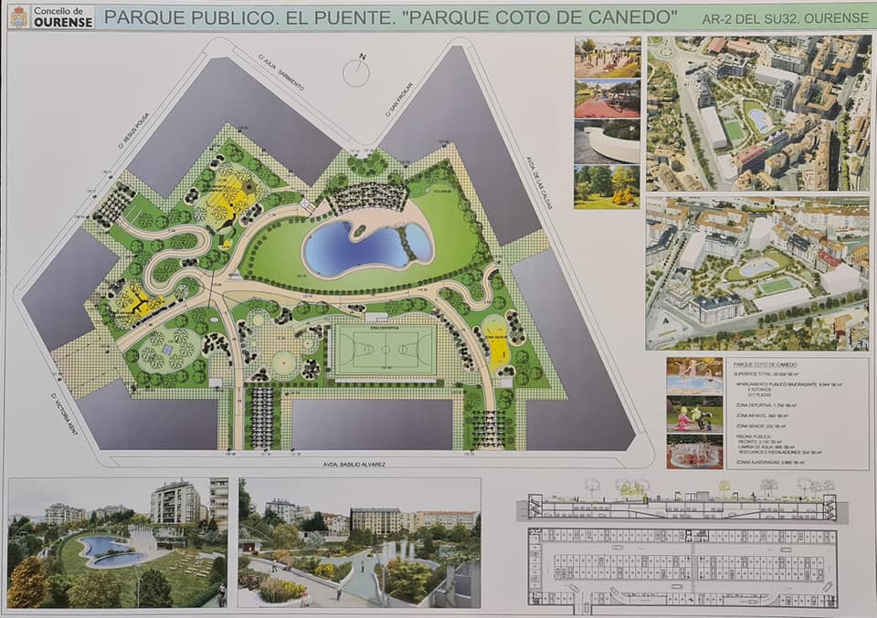 Ya se conoce el diseño del futuro Parque Canedo que se situará en el barrio de A Ponte 2 Parque Coto de Canedo