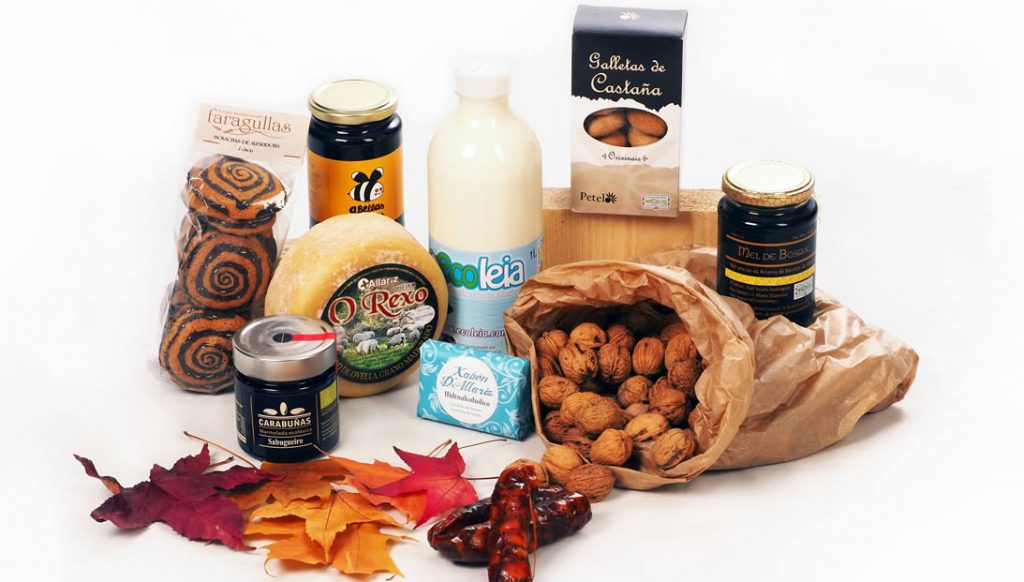 Productos de la cesta de Navidad de Allariz