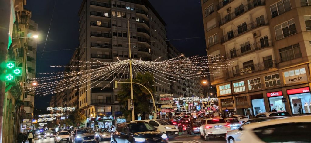 Atascos en Ourense por Navidad