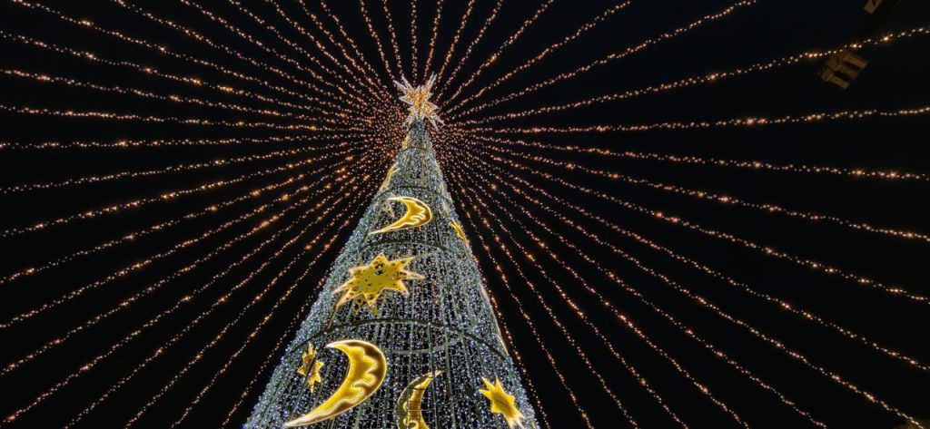 Foto del árbol de Navidad de Ourense