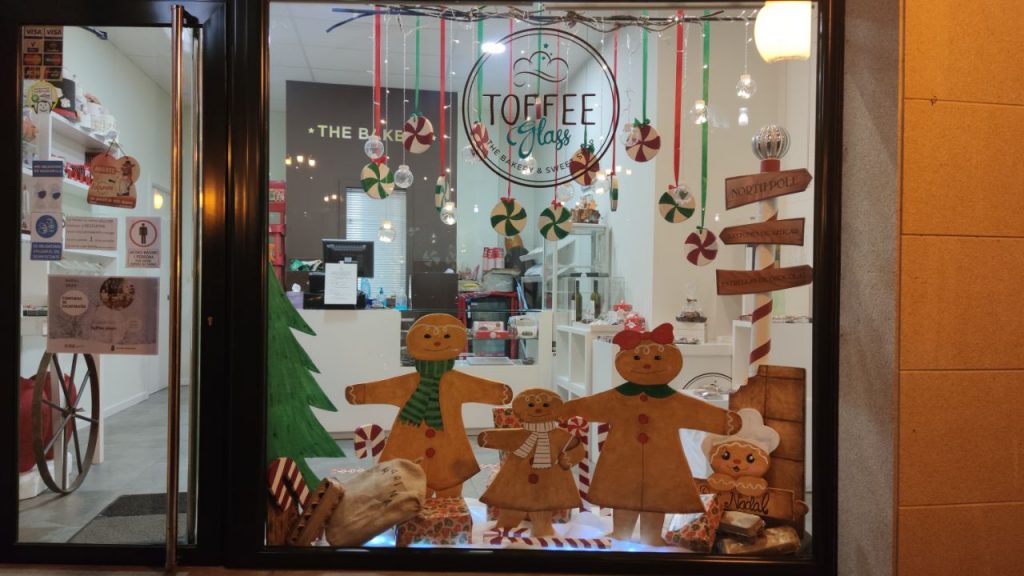 Toffee Glass y su escaparate de Navidad