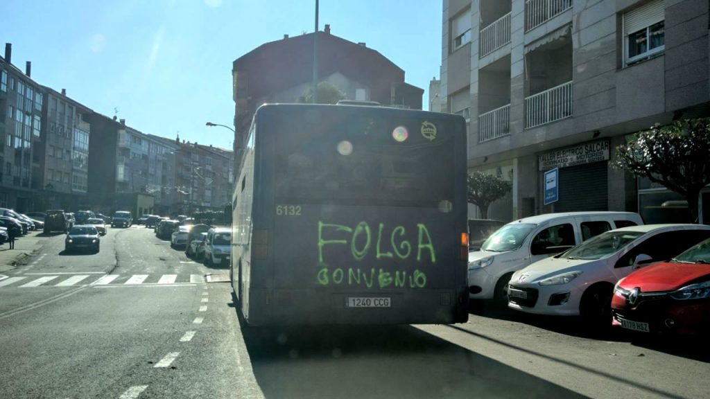 Servicios mínimos en los urbanos de Ourense a partir de mañana 1 Folga de autobuses de Ourense