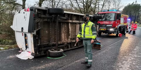 Accidente en Nogueira de Ramuín