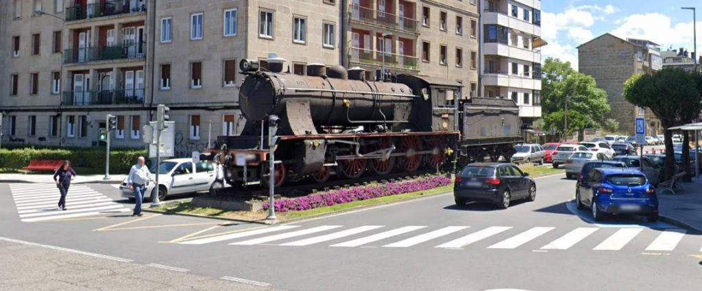 La locomotora del barrio de A Ponte será restaurada 1 Máquina del tren en A Ponte