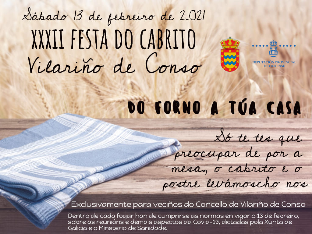 El Concello de Vilariño de Conso reparte cabrito al horno entre sus vecinos 1 XXXII Festa do cabrito de Vilariño de Conso