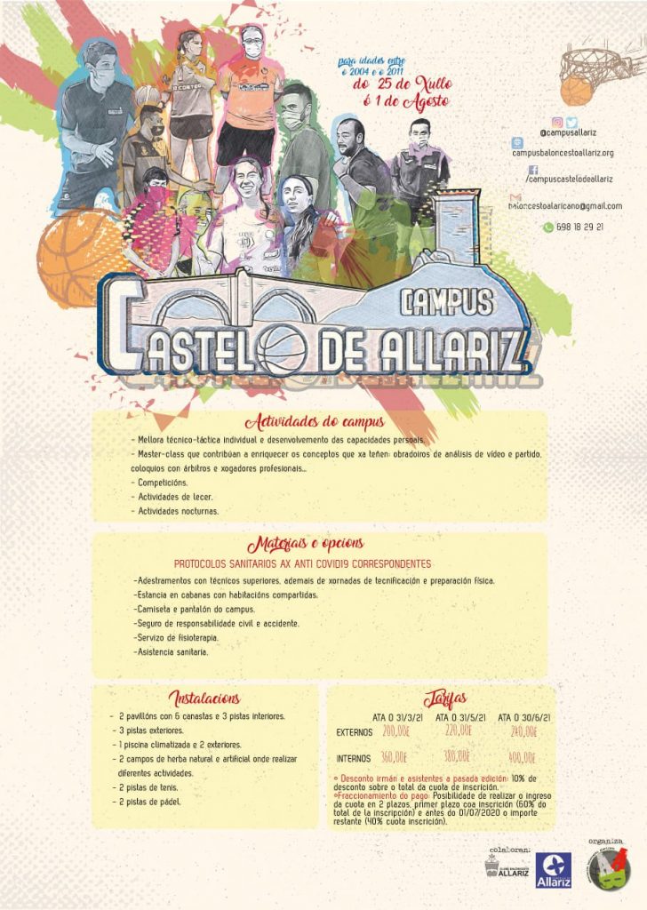 Abierto el plazo de inscripción para el Campus de Baloncesto "Castelo de Allariz" 1 Campus Castelo de Allariz