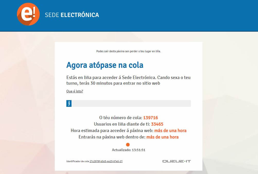 Sede Electrónica lista de espera