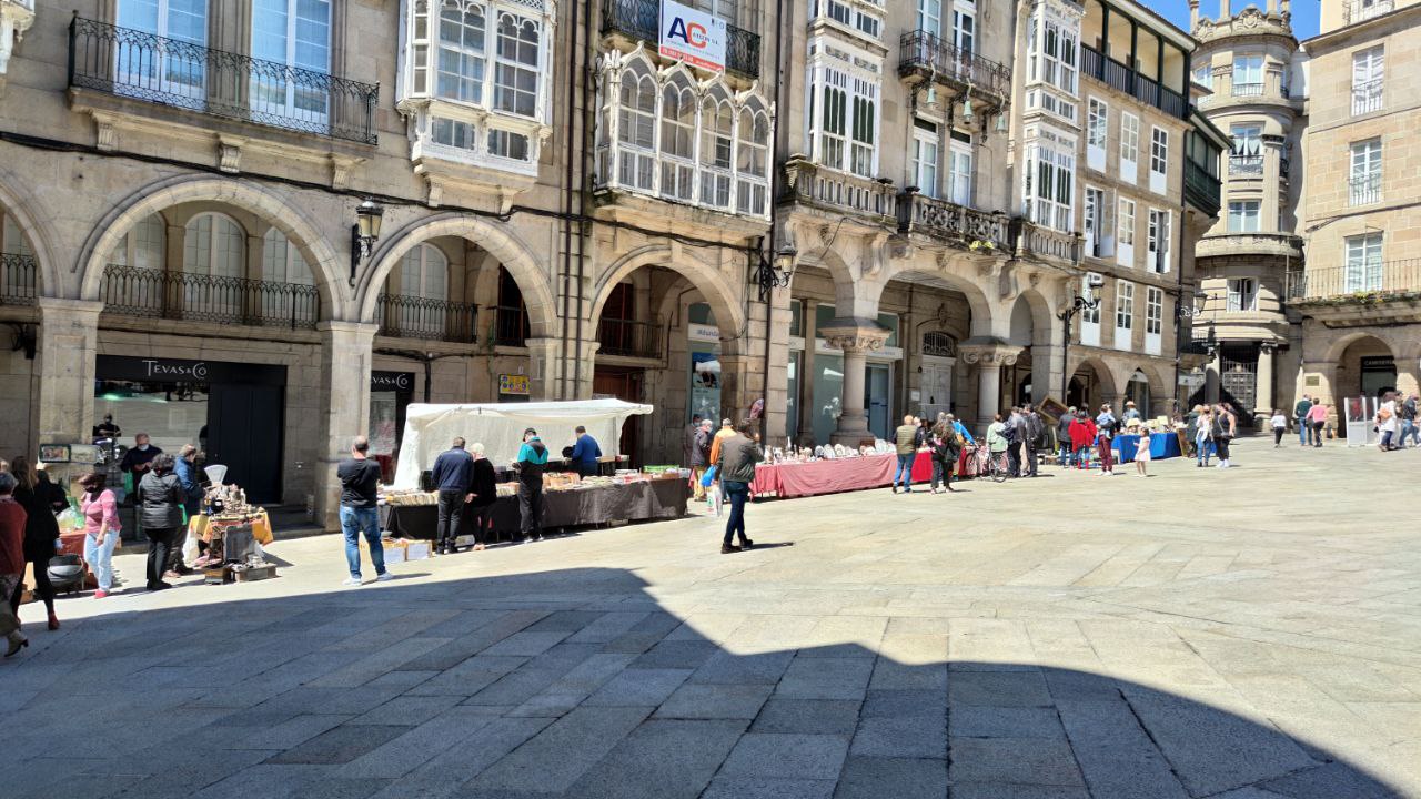 Feria de las antigüedades en Plaza Mayor