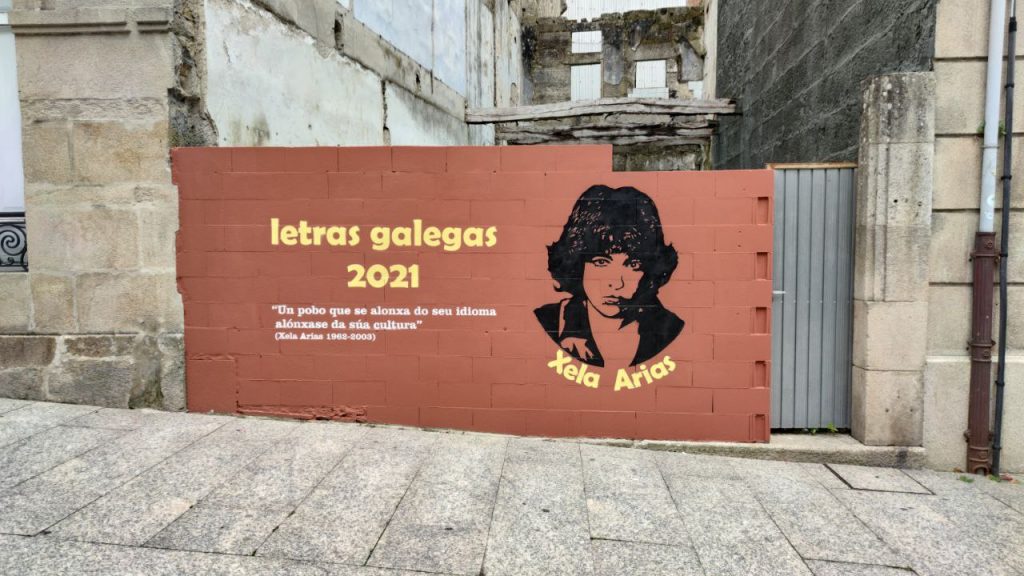 Xela Arias, protagonista de homenaxes en toda a provincia 2 Mural Xela Arias