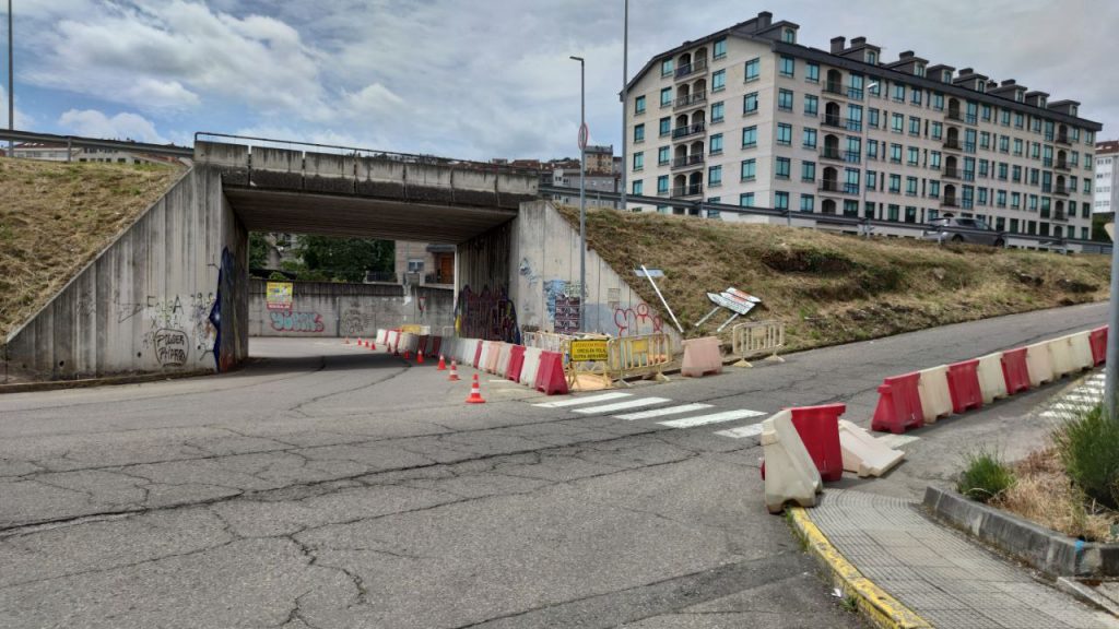 Obras en la Rotonda de Carrefour