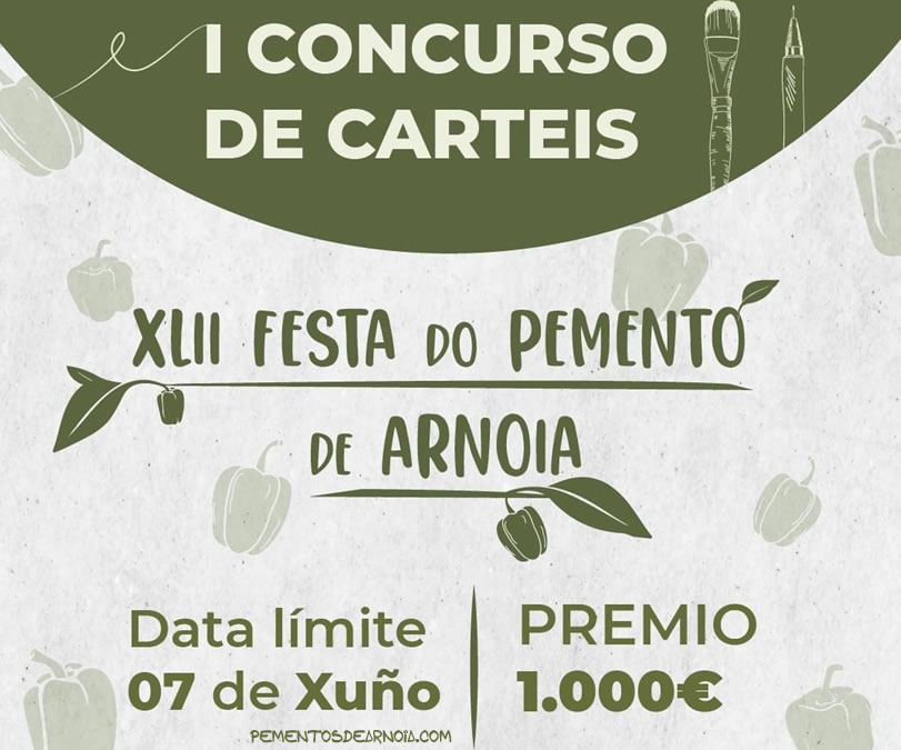 XLII Festa do Pemento de Arnoia 2021: concurso para diseñar su cartel 1 Pementos de Arnoia