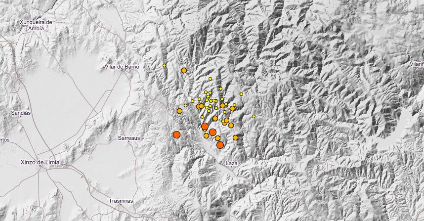 Laza sufre un terremoto de 3,9 que se notó en buena parte de Galicia 1 Terremoto en Laza