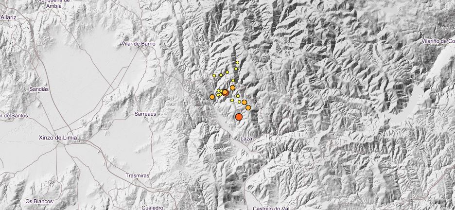 La tierra vuelve a temblar a los pies de Laza 1 Terremotos en Laza