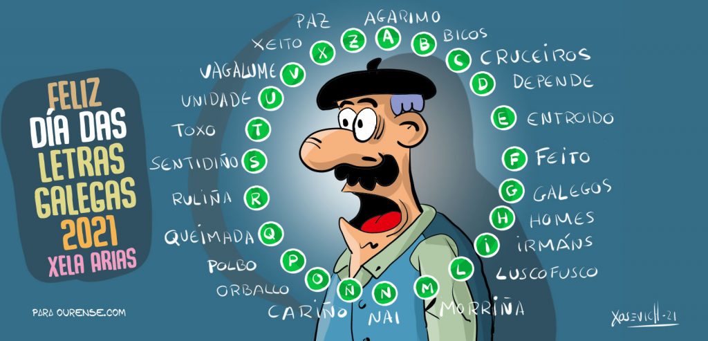 Xosevich 2021 feliz Dia das Letras Galegas