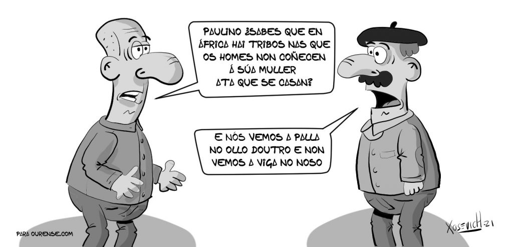 Xosevich 2021 tribus hombres no conoces a su esposa humor chistes
