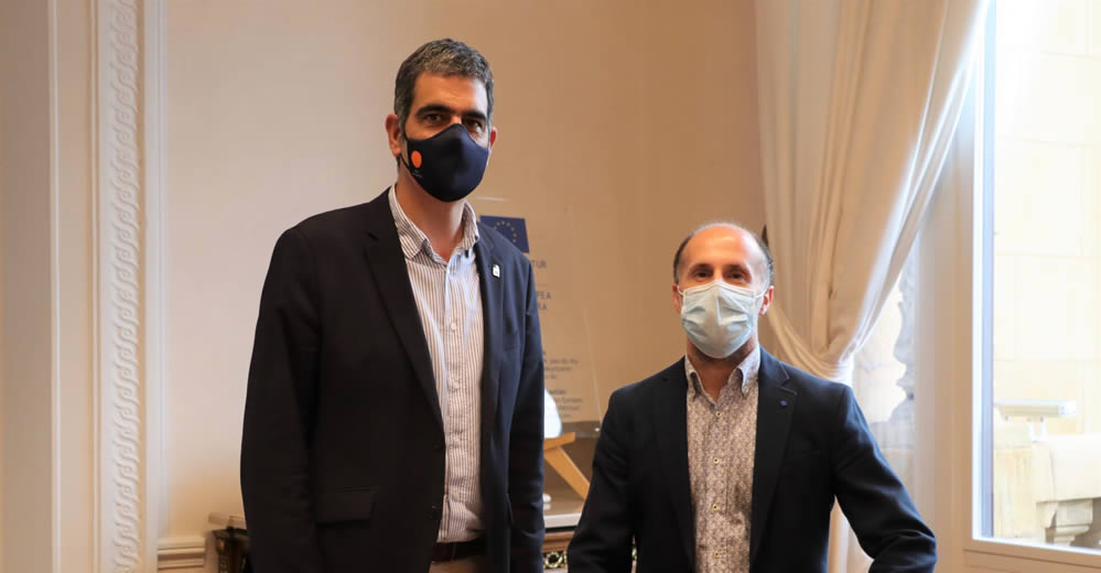 Jácome se reúne con el alcalde de San Sebastián 1 Alcalde de Ourense con alcalde de San Sebastián