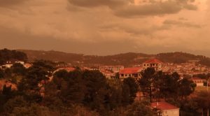Tormenta y tiempo en Ourense