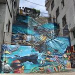 Graffiti en escalera de A Valenzá