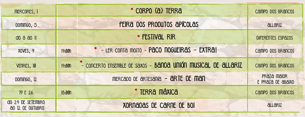 Programa Verano Septiembre Allariz