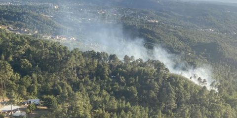 Incendio en Santa Mariña Brigada do Marroxo