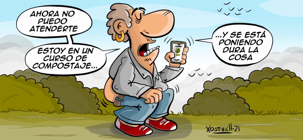 El curso de compostaje 1 chistes cortos y graciosos malos cagando en el campo humor xosevich 21