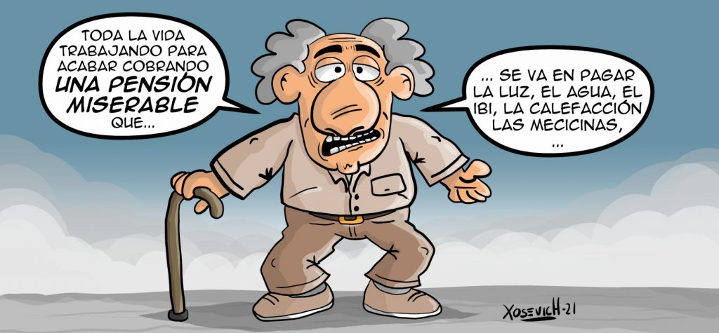Cobrar una pensión que no te da ni para vivir 1 Pensionistas con pensiones bajas pagar luz agua ibi memes xosevich 21