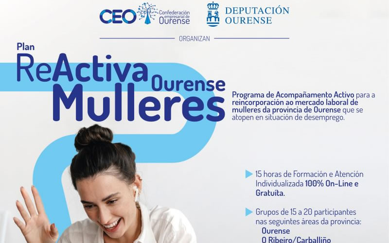 El programa formativo "Reactiva Mulleres" encara su recta final en la provincia de Ourense 1 Reactiva Mulleres