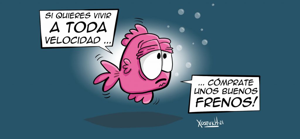 Vivir a toda velocidad 1 Vivir a toda velocidad compra frenos humor chistes memes Xosevich 21