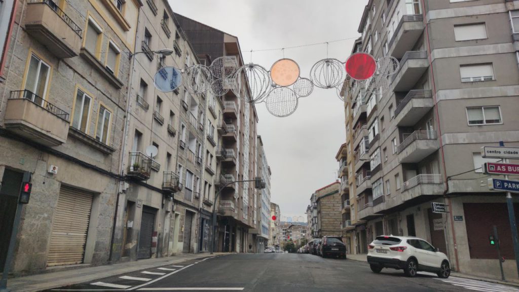 Luces de navidad en Ourense