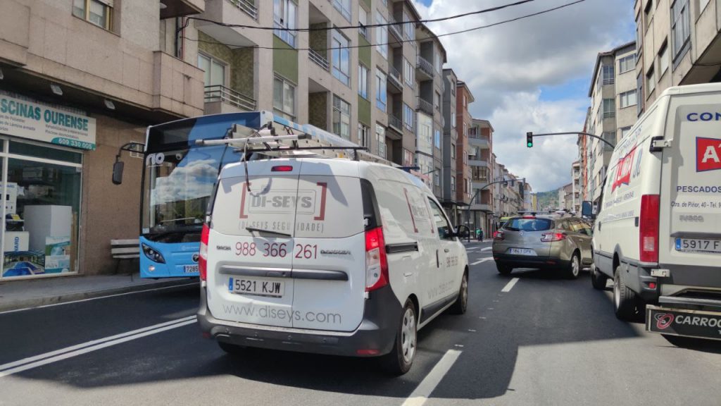 Marcelo Macías y la Avenida de Marín sufrirán una reordenación del tráfico 1 Rúa Marcelo Macías
