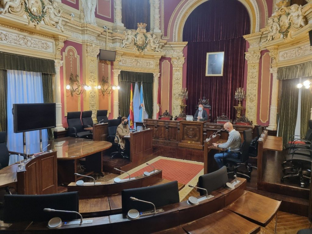 BNG y PSOE dan plantón a Jácome 1 Concello de Ourense pleno
