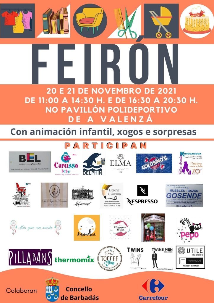 Feirón en Barbadás: establecimientos de Ourense y Barbadás se dan cita este fin de semana en su Polideportivo 1 Feirón de Barbadás