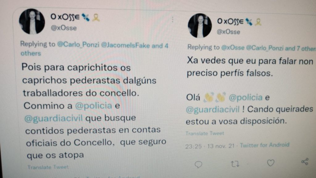 Pedo Twitter concello de Ourense